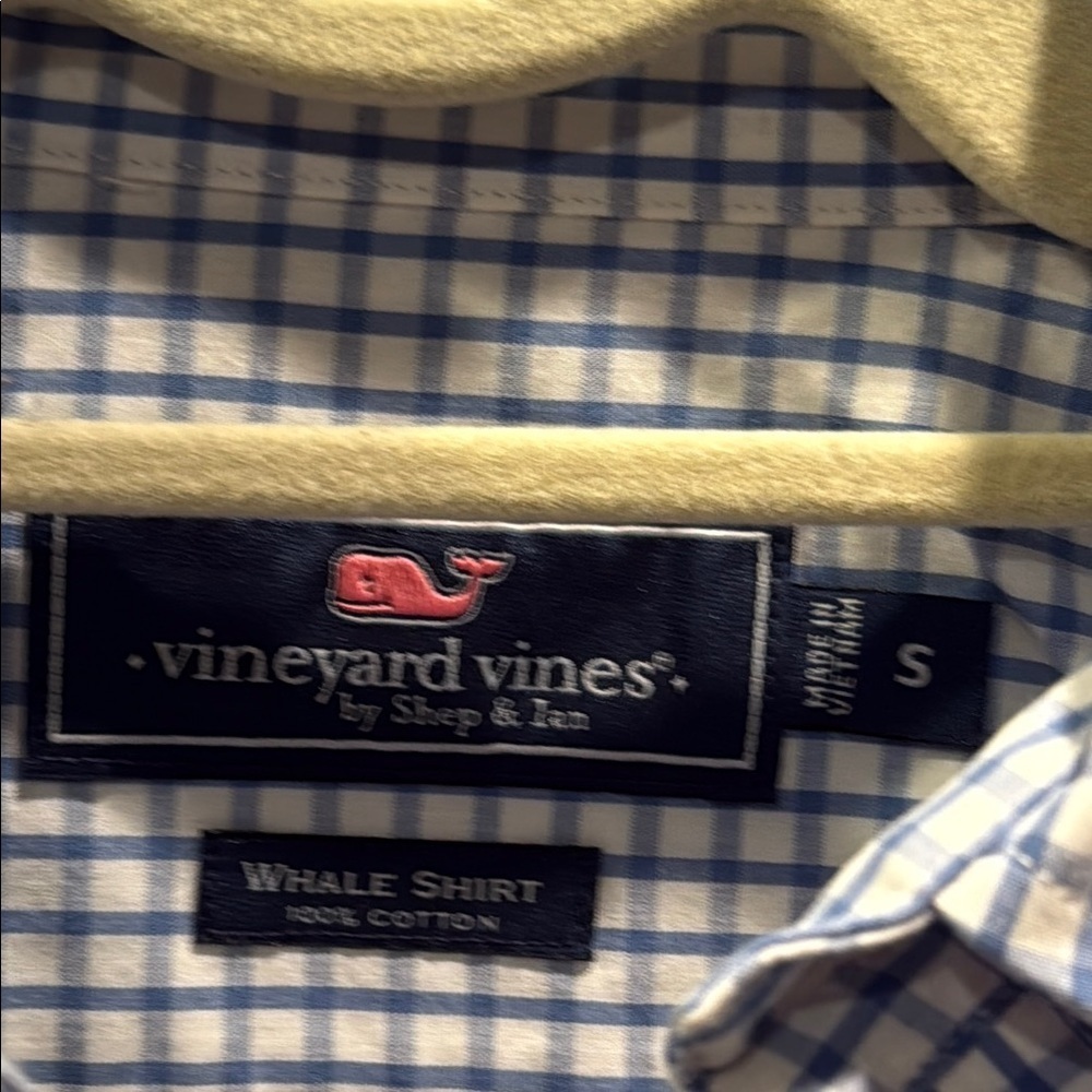 Boy’s Vineyard Vines Blue Checkered Shirt - Picture 4 of 4